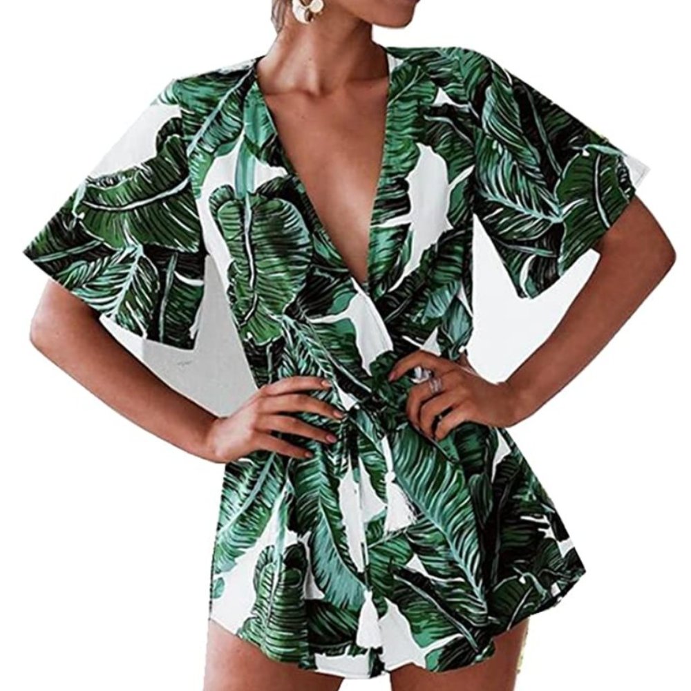 Palm Leaf Romper - image 1